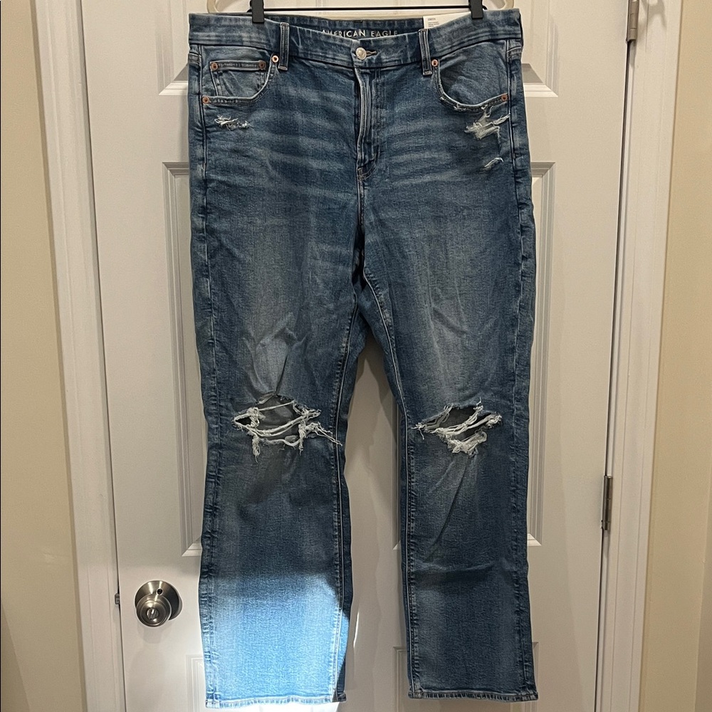 American Eagle curvy straight leg jeans